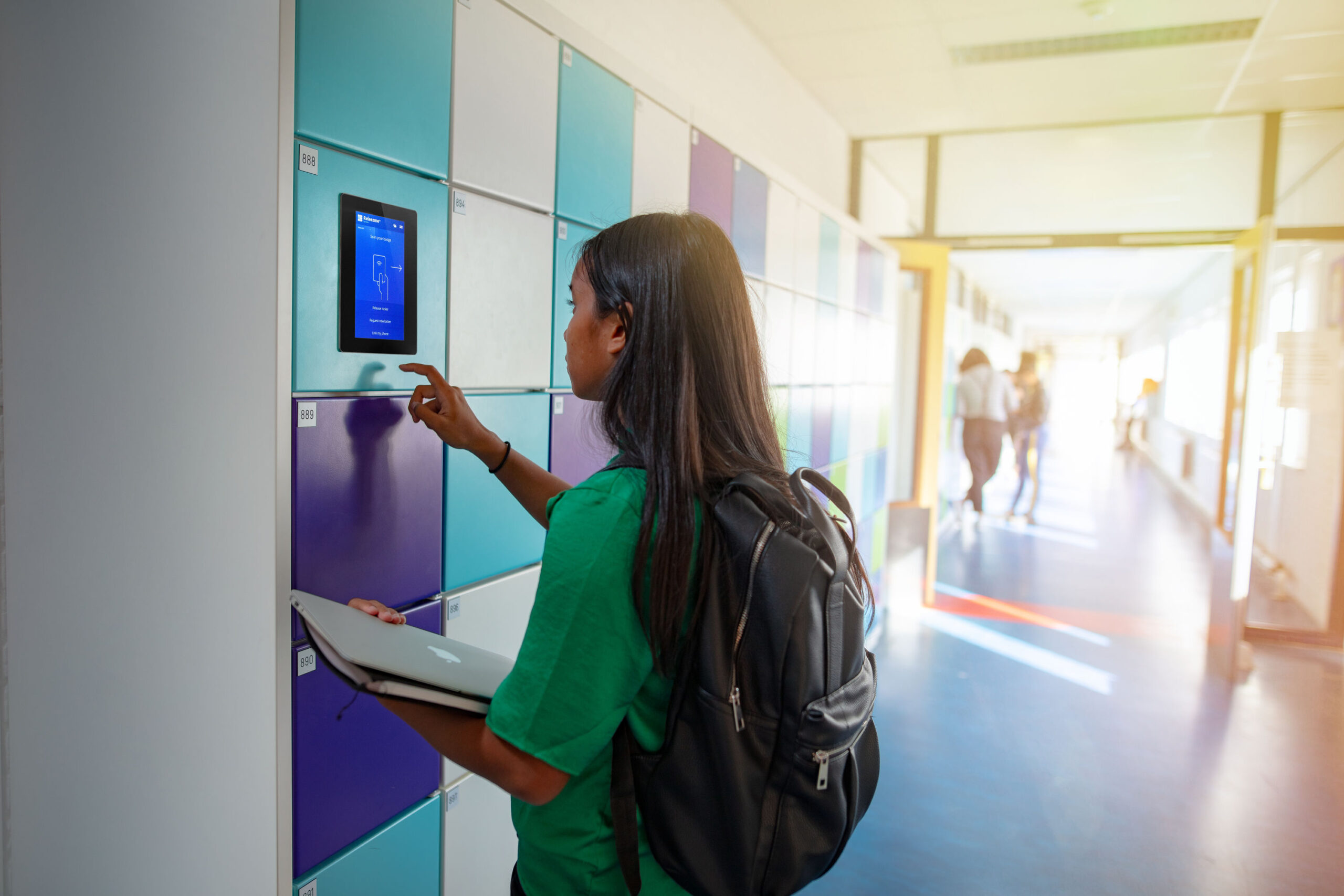 Campus lockers at Asia Pacific University